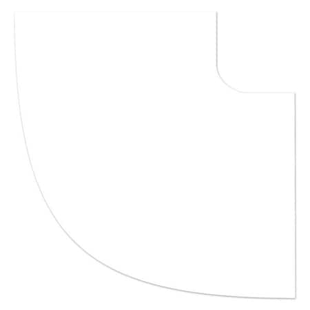 Ergomat DuraStripe Xtreme 2in 90 degrees Round Angle Corners White, 120PK DSX-CR2-90Angle-W-KIT